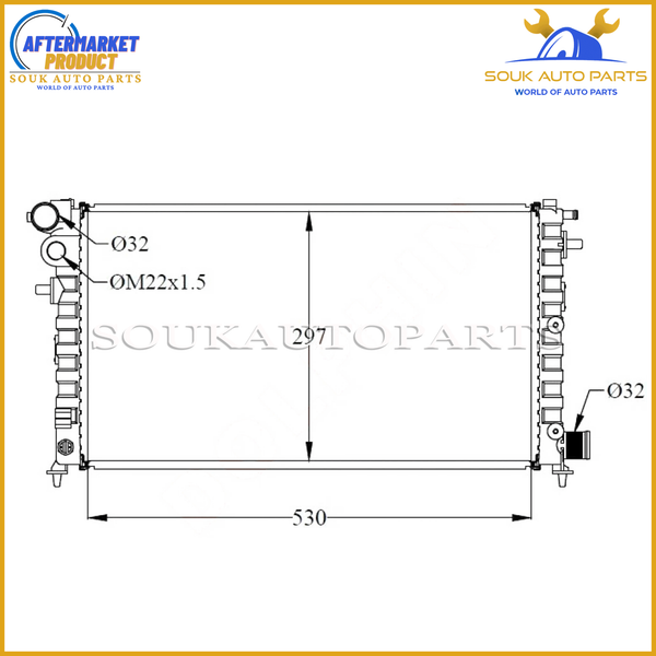 1600731 CITROEN Radiator, 1996 For CITROEN SAXO, CITROEN 106