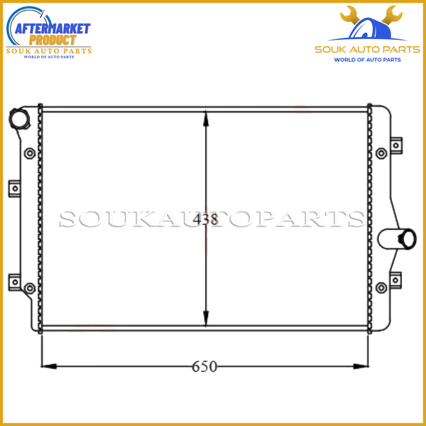 1600763 VOLKSWAGEN Radiator For CROSSTOURAN