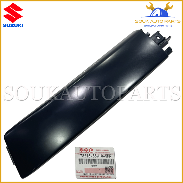 78215-65J10-5PK Genuine Suzuki COVER, ROOF RAIL FR RH,(BLACK)