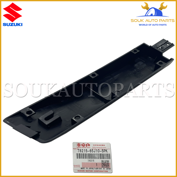 78215-65J10-5PK Genuine Suzuki COVER, ROOF RAIL FR RH,(BLACK)