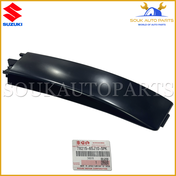78215-65J10-5PK Genuine Suzuki COVER, ROOF RAIL FR RH,(BLACK)