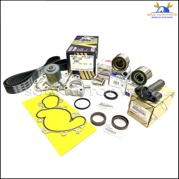 TIMING BELT WATER PUMP KIT+TENSIONER 5VZ Genuine+OEM Parts FOR V6 TRUCKS TOYOTA