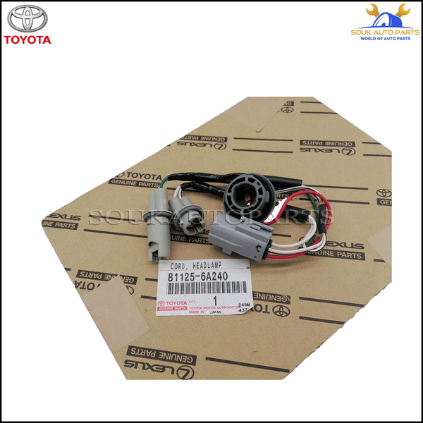 81125-6A240 Genuine Toyota CORD, HEADLAMP 811256A240 OEM