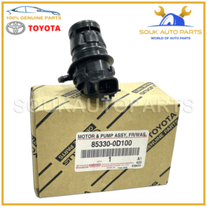 85330-0D100 Genuine Toyota MOTOR AND PUMP ASSY, WINDSHIELD WASHER 853300D100 OEM