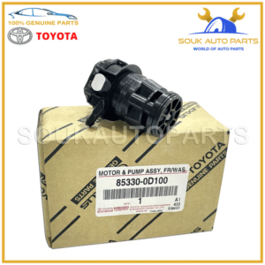 85330-0D100 Genuine Toyota MOTOR AND PUMP ASSY, WINDSHIELD WASHER 853300D100 OEM