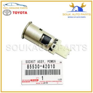 85530-42010 Genuine Toyota POWER OUTLET SOCKET ASSY, CENTER 8553042010 OEM