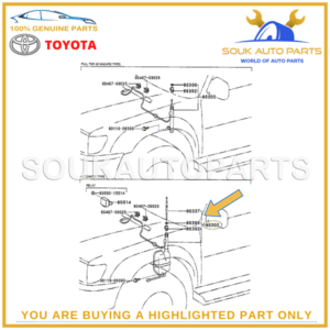 86300-35120 Genuine Toyota W/HOLDER, ANTENNA ASSY 8630035120 OEM