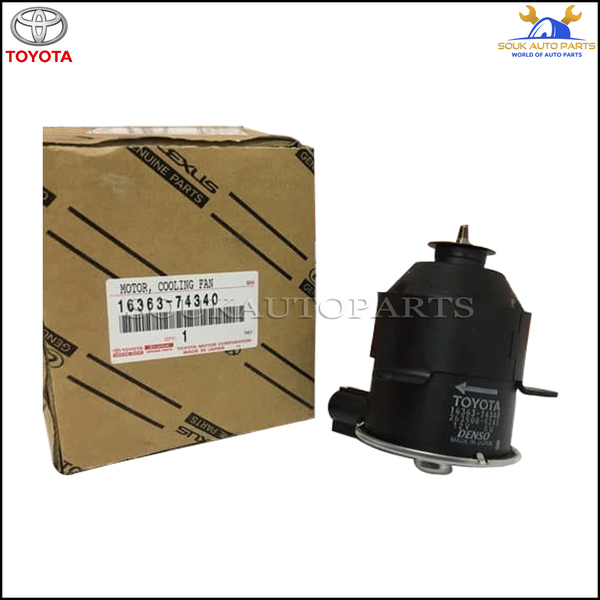 16363-74340 Genuine Toyota MOTOR, COOLING FAN NO.1 LEFT SIDE