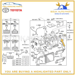 87106-30341 Genuine Toyota SERVO SUB-ASSY, DAMPER(FOR AIRMIX) 8710630341 OEM