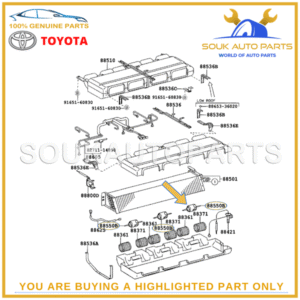 88550-36020 Genuine Toyota MOTOR ASSY, BLOWER For Coaster 8855036020 OEM