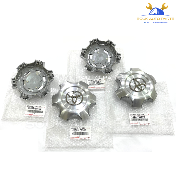 42603-60500 Genuine Toyota WHEEL HUB ORNAMENT SET OF 4 PCS
