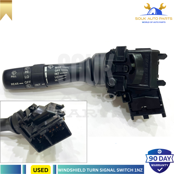 WINDSHIELD WIPER TURN SIGNAL COLUMN SWITCH Toyota 1NZ