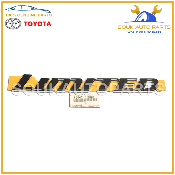 75442-35080 Genuine Toyota EMBLEM, FRONT FENDER 7544235080 OEM 4RUNNER