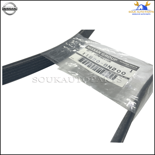 11920-8N200 Genuine Nissan BELT-COMPRESSOR 119208N200 OEM AD WAGON PULSAR SUNNY