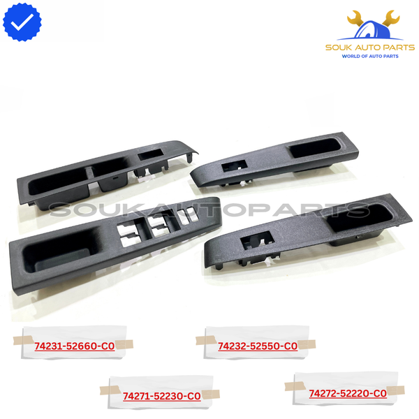 SET OF 4 FRONT & REAR DOOR ARMREST BASE PANEL For Toyota YARIS 2011-2014