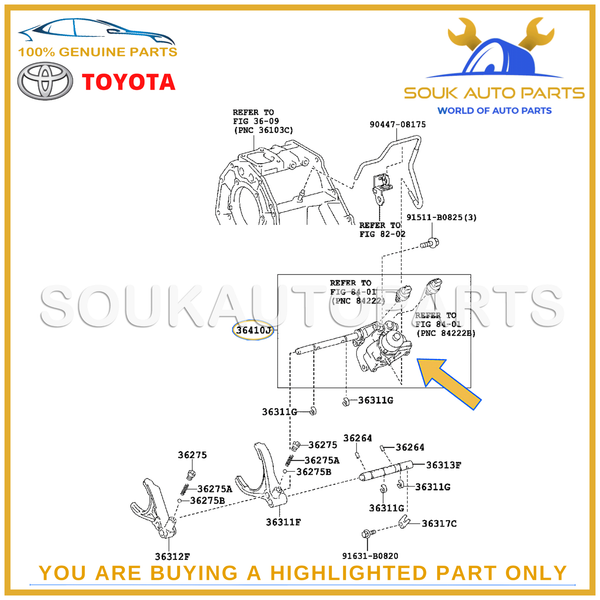 36410-60093 Genuine Toyota ACTUATOR ASSY, TRANSFER SHIFT 3641060093 OEM
