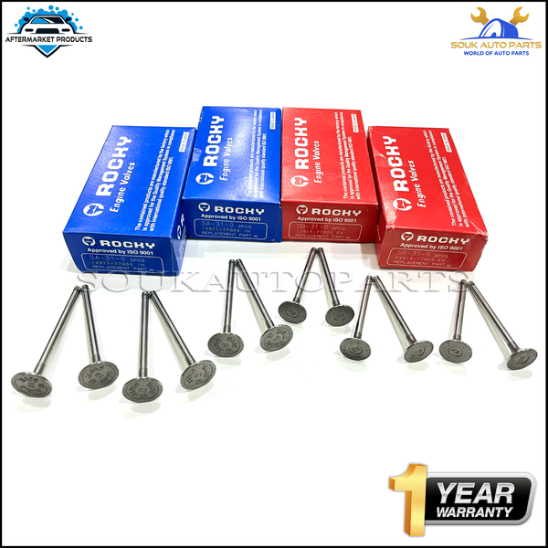 INTAKE & EXHAUST ENGINE VALVE SET F6A FOR SUZUKI EVERY ALTO CARRY TRUCK