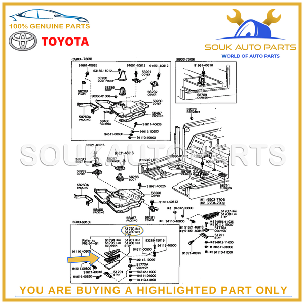 Toyota Land Cruiser Van FJ40 FJ43 69-74 OEM Genuine Side Step Running Board KIT