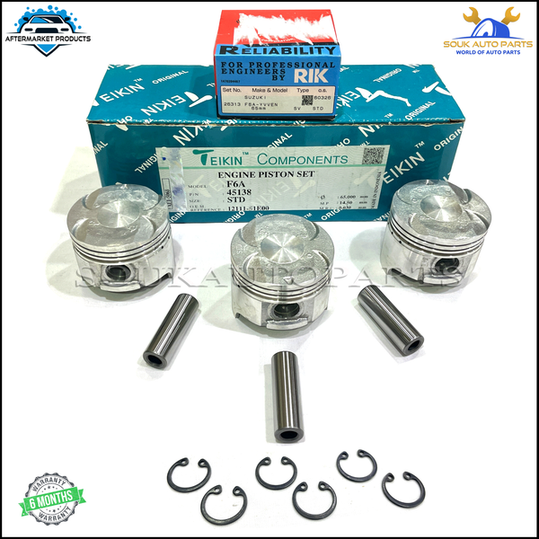 12111-51E00 PISTON & RING SET F6A For Suzuki CARRY ALTO CERVO WAGON EVERY R 0.6L