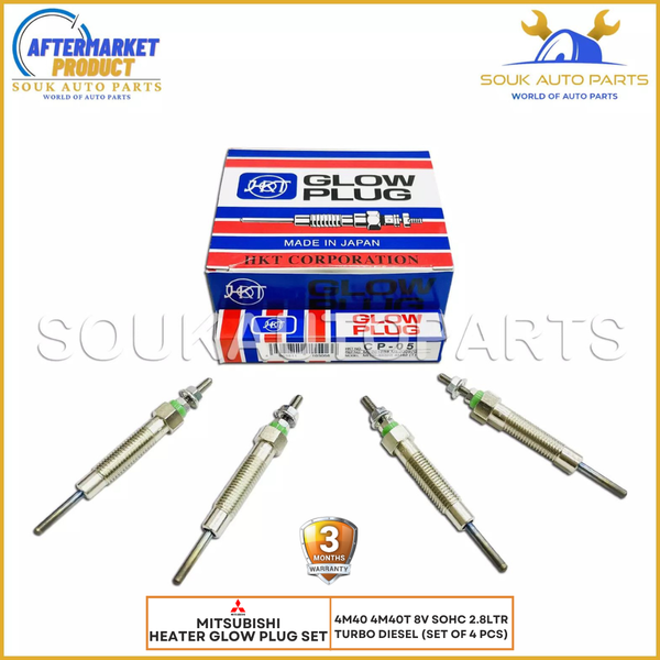 ME201638 Heater Glow Plug Set 4M40 4M40T For Mitsubishi PAJERO SHOGUN 1992-1999