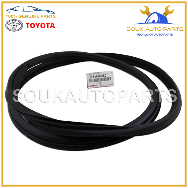 62741-60060 Genuine Toyota WEATHERSTRIP, QUARTER WINDOW, RH/LH 6274160060 OEM
