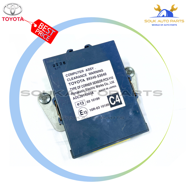 89340-53040 Genuine Toyota COMPUTER ASSY, CLEARANCE WARNING 8934053040 OEM