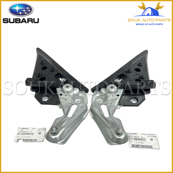 61158-SA000 & 61158-SA010 Genuine FRONT LEFT & RIGHT DOOR GUSSET SET SUBARU EJ20