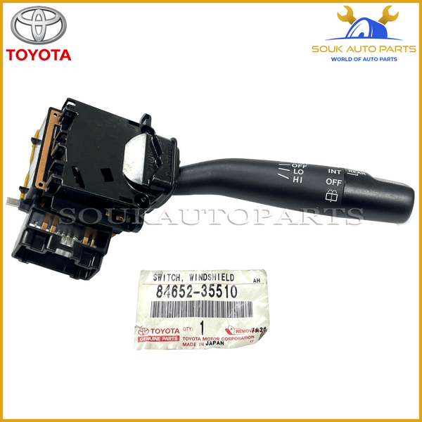 84652-35510 Genuine Toyota SWITCH ASSY, WINDSHIELD WIPER RAV4 HIACE 4RUNNER