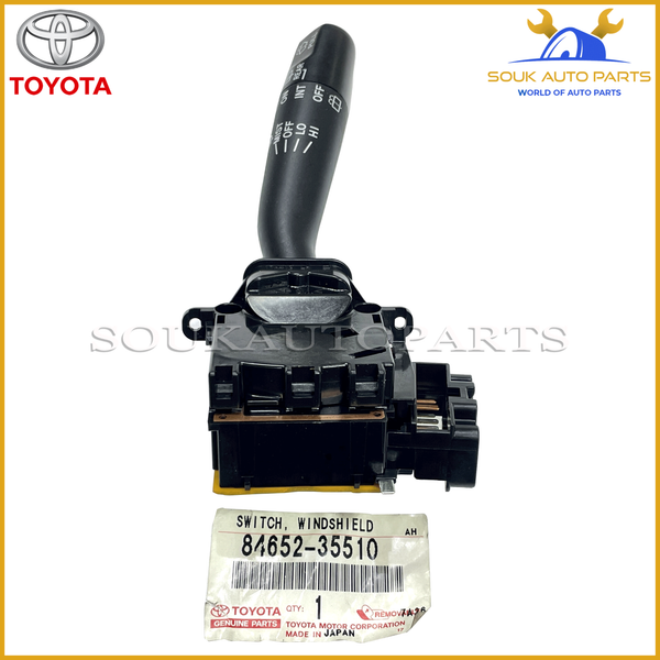 84652-35510 Genuine Toyota SWITCH ASSY, WINDSHIELD WIPER RAV4 HIACE 4RUNNER