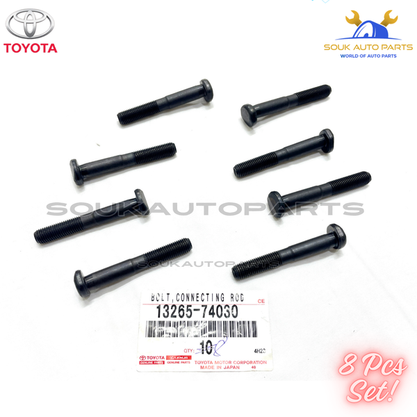 13265-74030 Genuine Toyota CONNECTING ROD BOLT SET Of 8 Pcs 3SFSE